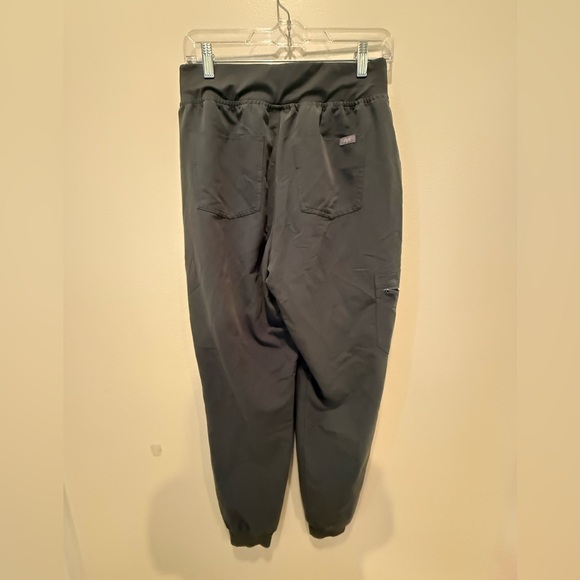 Figs Gray Joggers with Burgundy Accents - Picture 6 of 8